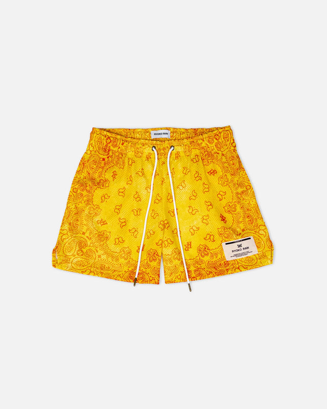 PAISLEY SHORTS YELLOW